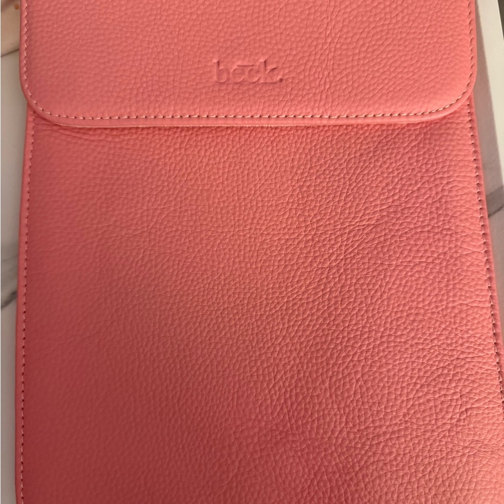 Pink Beck Leather Tablet Sleeve